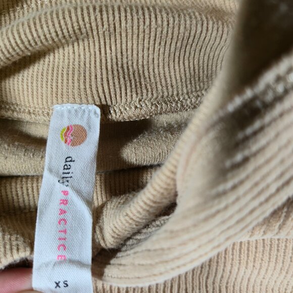 Daily Practice Anthropologie Womens Fine Corded Hoodie Size XS Boho Athleisure‎ - Picture 2 of 11